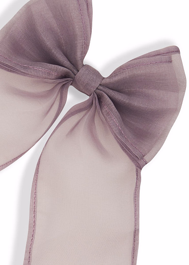 Бант из органзы "Дружба" лавандовый от бренда Kosa do Poyasa