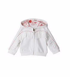 Толстовка с оборками и стразами BRIGHT WHITE от бренда Original Marines