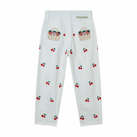 Джинсы с вишенками от бренда Stella McCartney kids