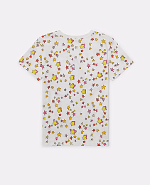 Футболка Star Graphic Fringed от бренда Stella McCartney kids Молочный