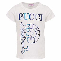 Футболка Milk Iride от бренда Emilio Pucci Молочный