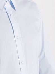 Рубашка голубого цвета с жемчужными пуговицами от бренда Antony Morato