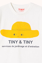 Футболка YELLOW HAT от бренда Tinycottons Белый