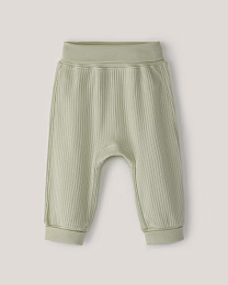 Набор штанов из фактурной ткани розового и зеленого цвета от бренда Anna Leon