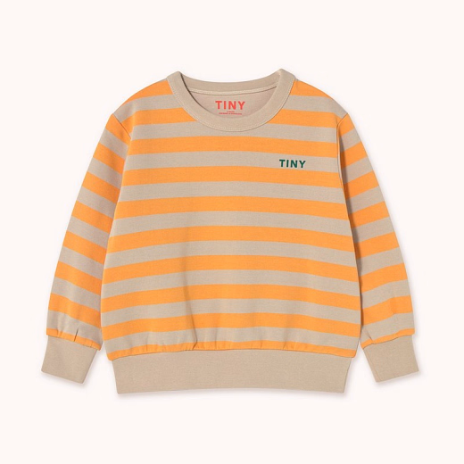 Свитшот Orange Stripes от бренда Tinycottons