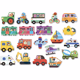 Магниты Транспорт от бренда Vilac