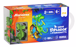 Конструктор Диплодок 60 mini деталей от бренда Marioinex