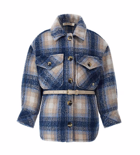 Пальто-рубашка с поясом от бренда Original Marines