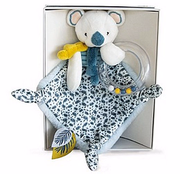 Коала комфортер с погремушкой 22 см от бренда Doudou et Compagnie