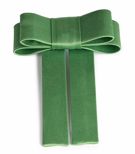 Бант «Подарок» зелёный от бренда Kosa do Poyasa