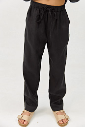 Штаны LINEN Black от бренда Liqlo