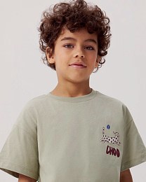 Футболка Dots Dog от бренда CHOOCHOO Хаки