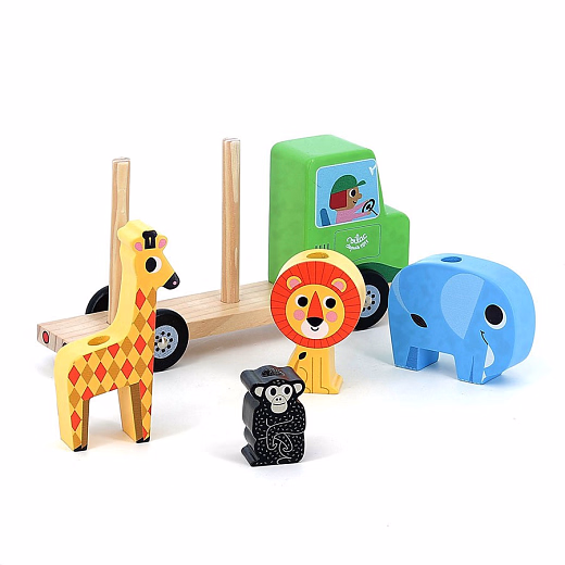 Грузовик с животными от бренда Vilac