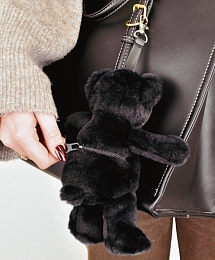 Брелок Мишка черного цвета от бренда Doudou et Compagnie