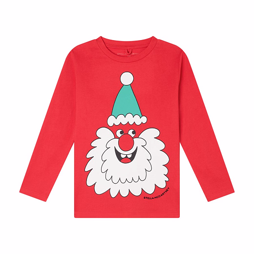 Лонгслив Santa Graphic от бренда Stella McCartney kids