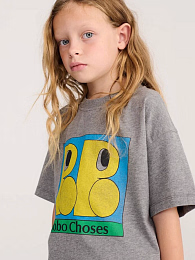 Футболка Boo Bo от бренда Bobo Choses Серый