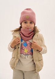 Шапка Knot merino fleece pale rose от бренда Peppihat