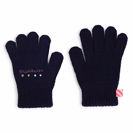 Перчатки Navy с кристаллами от бренда Billieblush