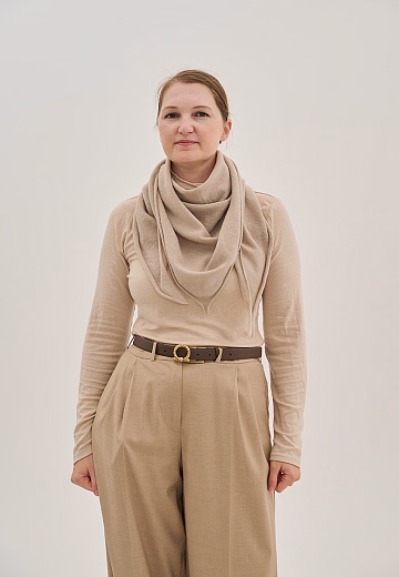 Косынка Koolig cashmere beige от бренда Peppihat