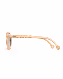 Очки KIDS Oval Sunglasses-Breakfast Art-Apricot от бренда Olivio and Co
