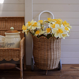 Корзинка-тележка Petal Luggy Natural от бренда Olli Ella