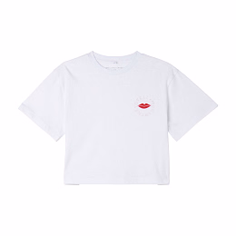 Футболка Lips от бренда Stella McCartney kids Белый