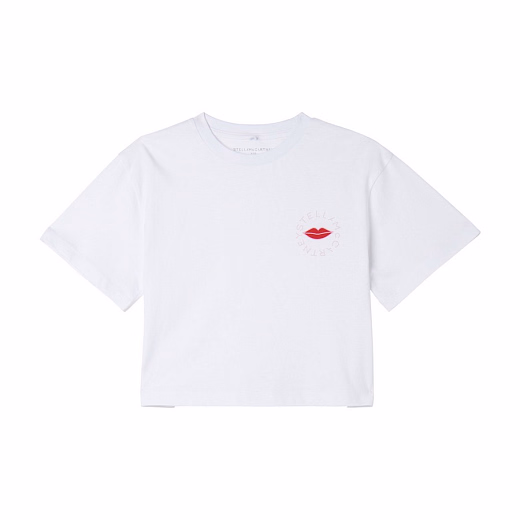 Футболка Lips от бренда Stella McCartney kids Белый