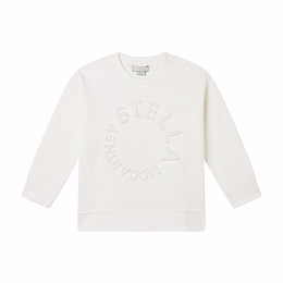 Свитшот молочного цвета от бренда Stella McCartney kids