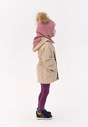 Шапка-шлем Double fur Rose от бренда Peppihat