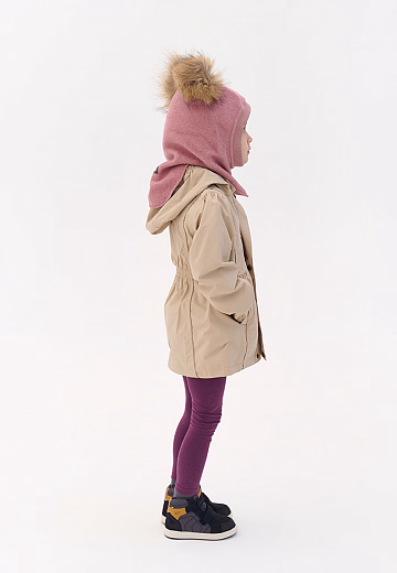 Шапка-шлем Double fur Rose от бренда Peppihat