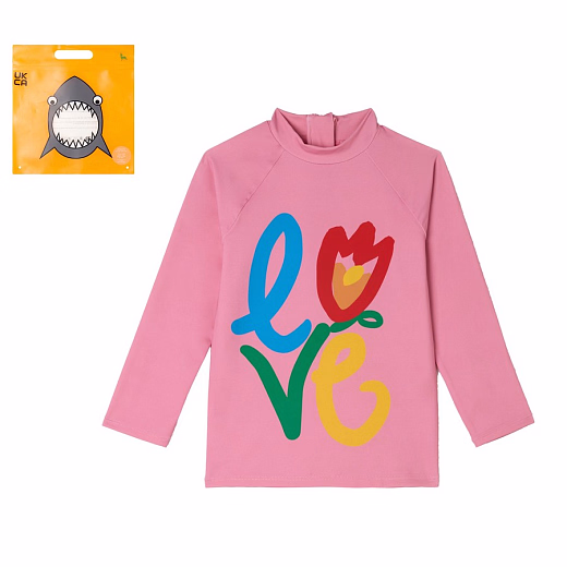Лонгслив Love Floral Print от бренда Stella McCartney kids