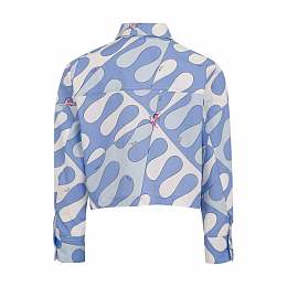 Блузка с голубым принтом от бренда Emilio Pucci