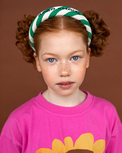 Ободок Stripes Green от бренда Bobo Choses