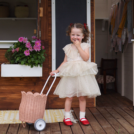 Корзинка-тележка Petal Luggy Rose от бренда Olli Ella