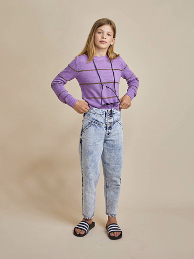 Джинсы светло-голубого цвета от бренда Les coyotes de Paris