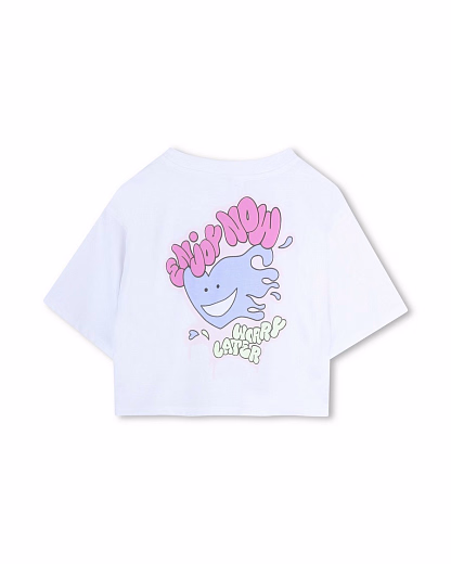 Футболка HEART BLANC от бренда Billieblush Белый