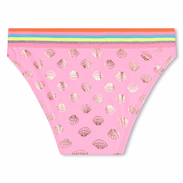 Купальник с принтом золотых ракушек от бренда Billieblush