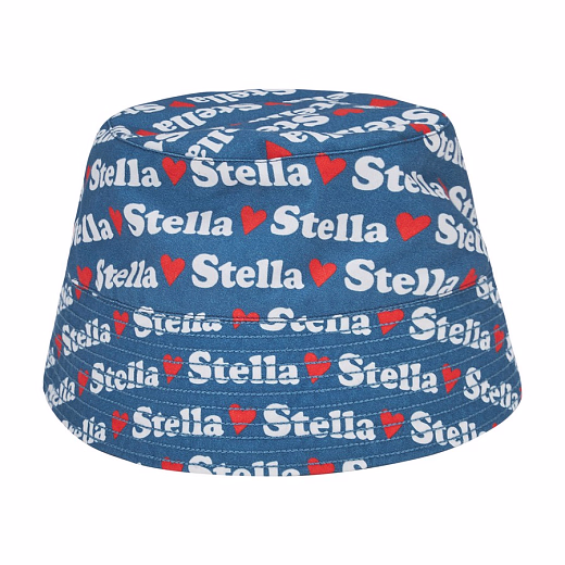 Панама синяя брендированная от бренда Stella McCartney kids