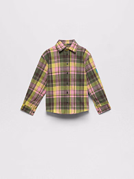 Рубашка в клетку Yellow-Green от бренда Stormies