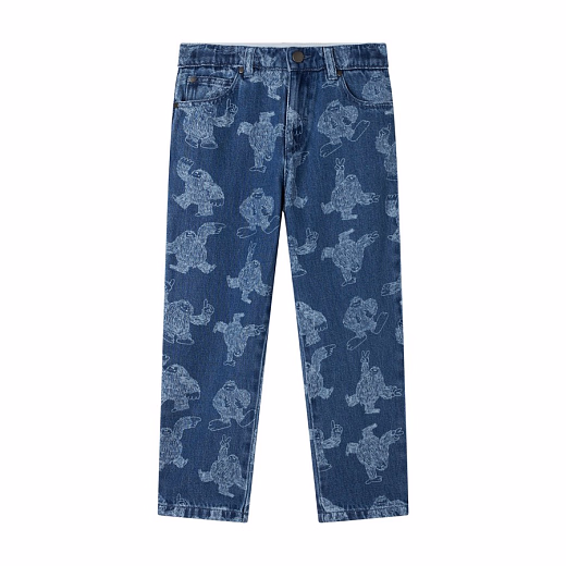 Джинсы Monster Print от бренда Stella McCartney kids