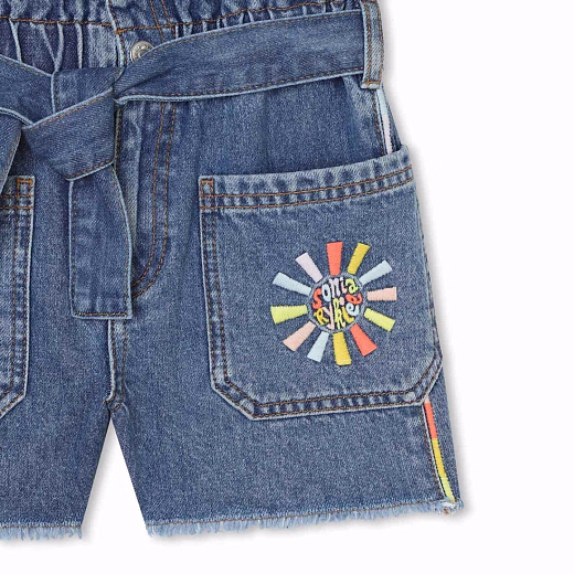 Шорты с ромашкой на кармане от бренда SONIA RYKIEL