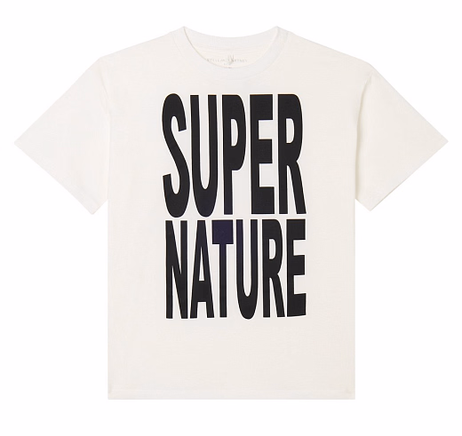 Футболка Super Nature от бренда Stella McCartney kids Молочный