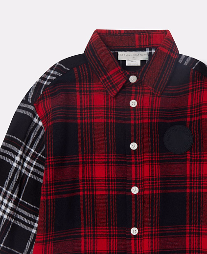 Рубашка Check Print от бренда Stella McCartney kids
