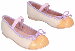 Балетки с оранжевой деталью от бренда PRETTY BALLERINAS