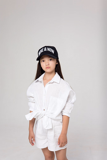 Рубашка LEN GIRL белого цвета от бренда Liqlo