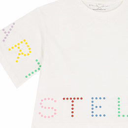 Футболка Stella Graphic от бренда Stella McCartney kids Молочный