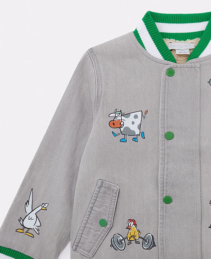 Бомбер Farmyard Applique от бренда Stella McCartney kids