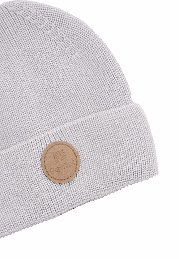 Шапка Knot merino pearl grey от бренда Peppihat