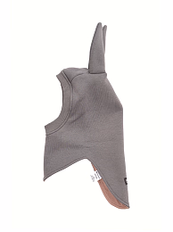 Шапка-шлем Bunny Teddy l.grey от бренда Peppihat