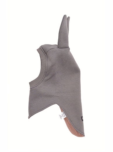 Шапка-шлем Bunny Teddy l.grey от бренда Peppihat